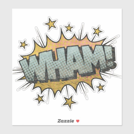 WHAM!  stripboek Steampunk Pop Sticker (Vel)