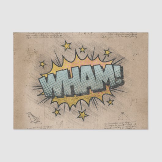 WHAM! stripboek Steampunk Pop Tissuepapier (Voorkant)