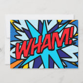 WHAM Uw Bericht Spraak Bubble Fun Retro Aankondiging (Voorkant)