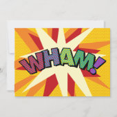 WHAM Uw Bericht Spraak Bubble Fun Retro Aankondiging (Voorkant)