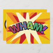 WHAM Uw Bericht Spraakballon Fun Retro Aankondiging (Voorkant / Achterkant)