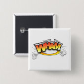 Wham Vierkante Button 5,1 Cm (Voorkant /achterkant)