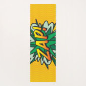 WHAM ZAP Fun Retro Comic Book Pop Art Yogamat (Achterkant)