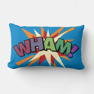 WHAM ZAP Grappige Moderne Koele Comic Book Pop Art Kussen