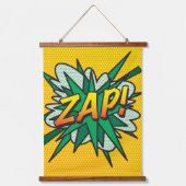 WHAM ZAP KAPOW Stripboek Modern Hangend Wandkleed (Voorkant 2)