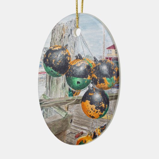 Wharf Bumpers Artwork Keramisch Ornament (Links)