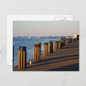 Wharf, Nantucket Harbour Briefkaart (Voorkant / Achterkant)