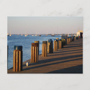 Wharf, Nantucket Harbour Briefkaart