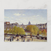 Wharf of Louvre Paris - Monet Famous Painting Feestdagenkaart (Voorkant)