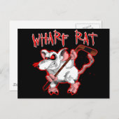 Wharf Rat Cartoon Mascot Briefkaart (Voorkant / Achterkant)