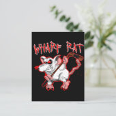 Wharf Rat Cartoon Mascot Briefkaart (Staand voorkant)