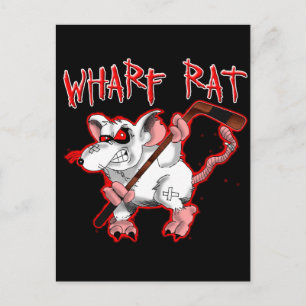 Wharf Rat Cartoon Mascot Briefkaart