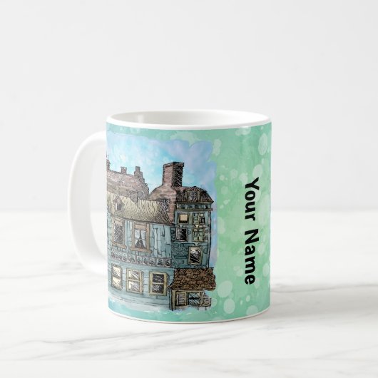 Wharf Scene 2 mug Koffiemok (Voorkant links)