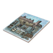 Wharf Scene 2 Tegeltje (Zijkant)