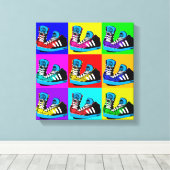 wharhol canvas afdruk (Insitu (Houten vloer))