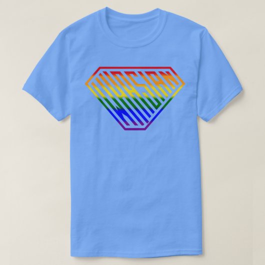 Whasian SuperEmpowered Shield Regenboog T-shirt (Design voorkant)