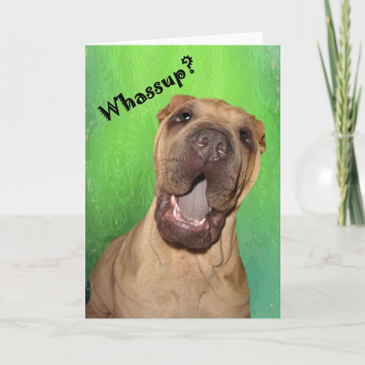 Whassup Greeting Card Kaart (Voorkant)