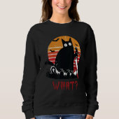 What a Black cat holding a knife Cat Tee Trui (Voorkant)