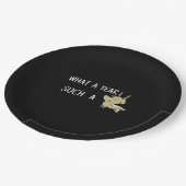 What A Fun Deer Moment Retro Style  Papieren Bordje (Gekanteld)