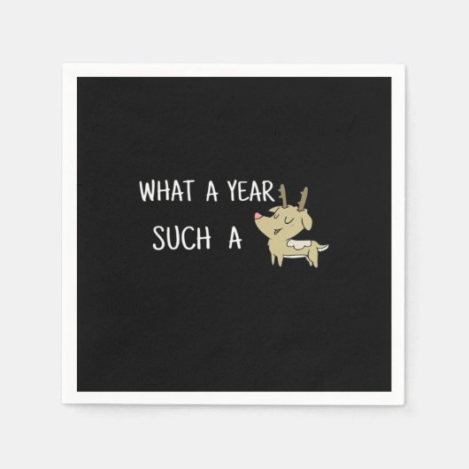 What A Fun Deer Moment Retro Style  Servet (Voorkant)