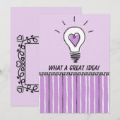 What A Great Idea! - Flat card (Voorkant / Achterkant)