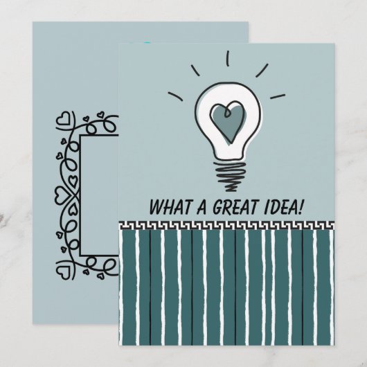 What a Great Idea! - Flat Card (Voorkant / Achterkant)
