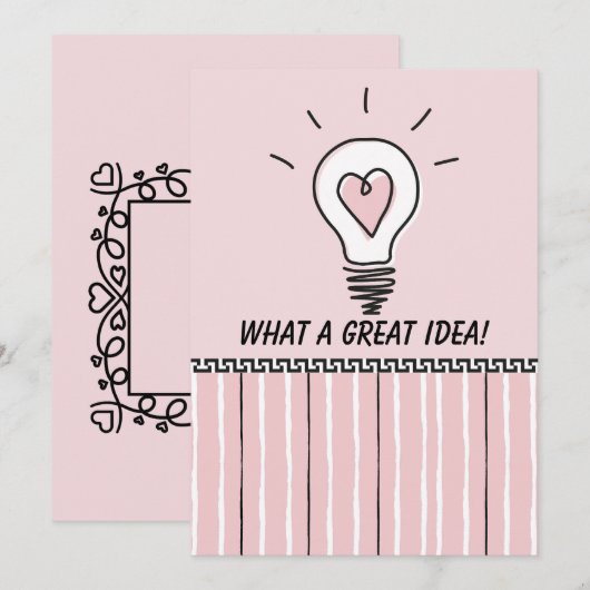 What A Great Idea! - Flat Card (Voorkant / Achterkant)