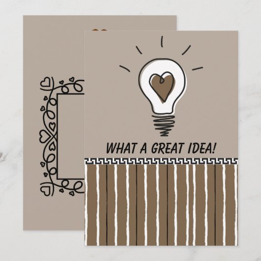 What A Great Idea! - Flat Card (Voorkant / Achterkant)