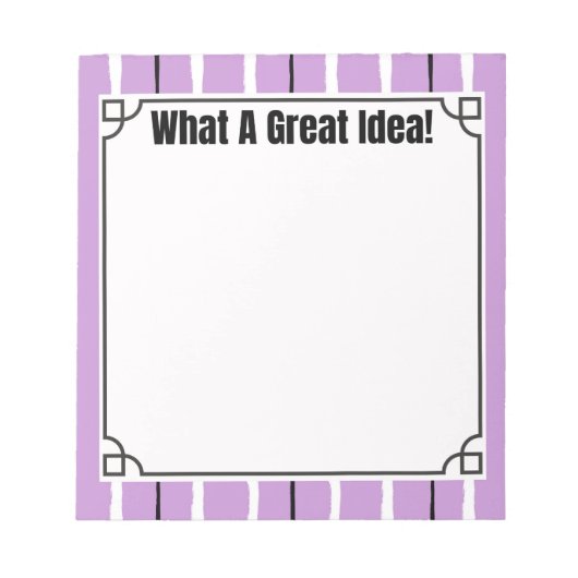 What A Great Idea!  Notitieblok (Voorkant)