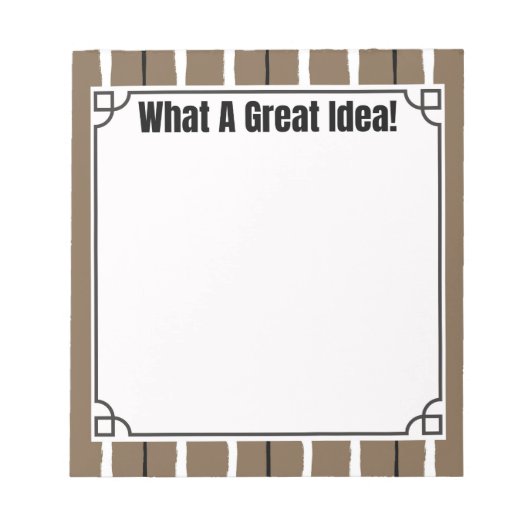 What A Great Idea!  Notitieblok (Voorkant)