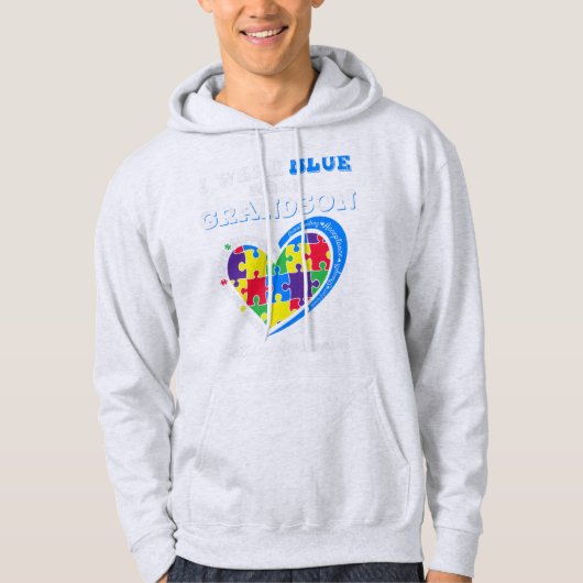 What a great present for a matching autism awarene hoodie (Voorkant)