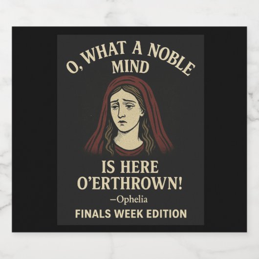 What a mind is overthrown bier etiket (Enkel label)