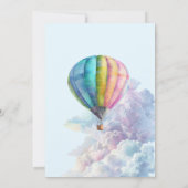 What a Onederful World Invitation, 1st Birthday Kaart (Achterkant)