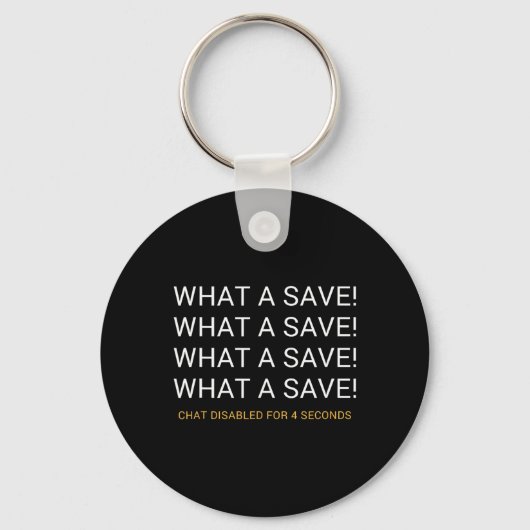 What A Save Chat Uitgeschakeld Rocket Voetbalspel Sleutelhanger (Voorkant)