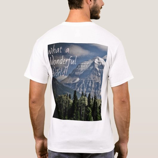 What a Wonderful World – Majestic Mountain Scene T-shirt (Achterkant)