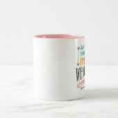 What a wonderful world, Zweifarbige Tasse Tweekleurige Koffiemok (Center)