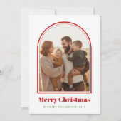 What a Year in Review Family Arch Photo Christmas Feestdagenkaart (Voorkant)