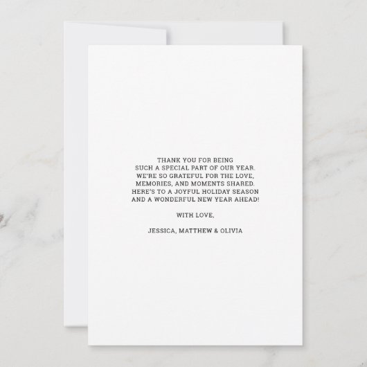 What a Year Modern Arch Photo Collage Christmas Feestdagenkaart (Achterkant)