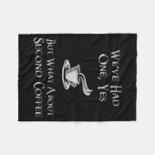 What About 2nd Coffee _ Funny Nerdy High Fantasy  Fleece Deken (Voorkant (Horizontaal))