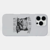 What Am I Doing With My Lives Cute Kitten iPhone Hoesje (Achterkant horizontaal)