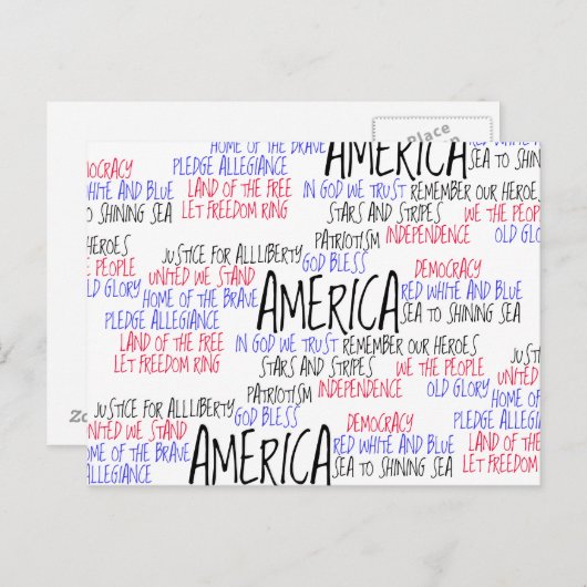 What America Means to Me Briefkaart (Voorkant / Achterkant)