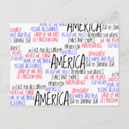 What America Means to Me Briefkaart