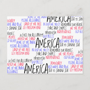 What America Means to Me Briefkaart