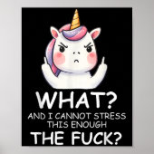 What &amp; I Cannot Stress This Enough The Fck Sig Poster (Voorkant)