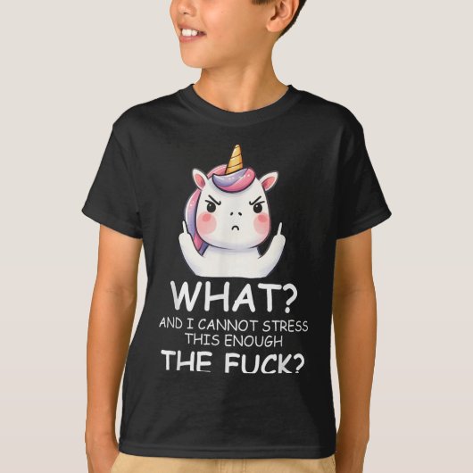 What & I Cannot Stress This Enough The Fck Sig T-shirt (Voorkant)