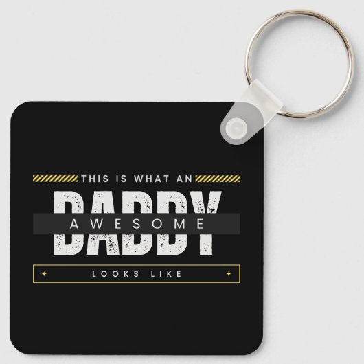 WHAT AN AWESOME DAD LOOKS LIKE  SLEUTELHANGER (Achterkant)