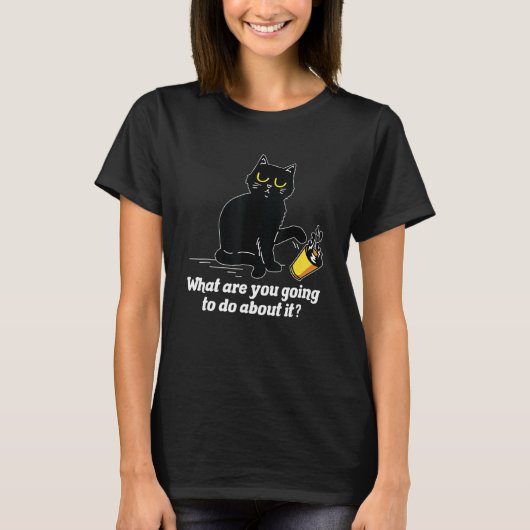What Are You Going To Do Cat  Pet  Animal T-shirt (Voorkant)