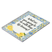 What are you going to do with those life lemons notitieboek (Linkerzijde)