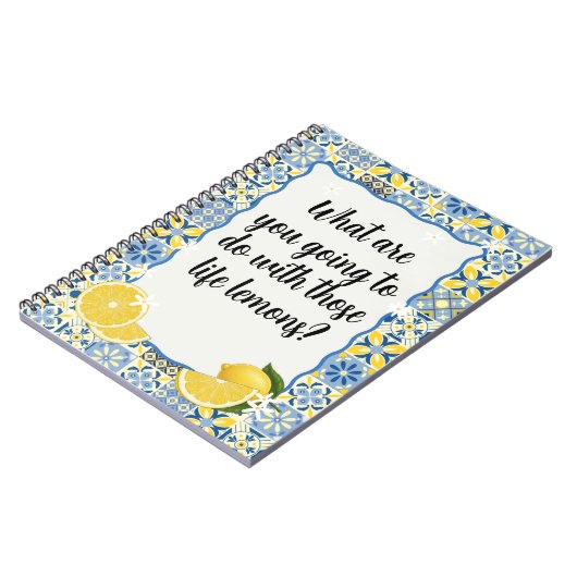 What are you going to do with those life lemons notitieboek (Linkerzijde)