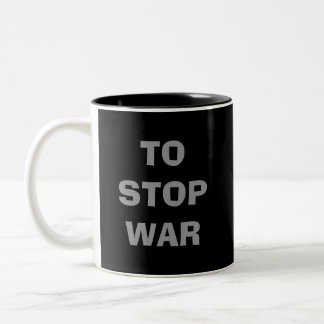 What can we do TO STOP WAR HOARD SILVER forever  Tweekleurige Koffiemok